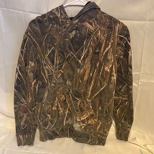 Kids Camo Hooded Jacket - Brown Realtree-Style